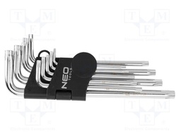 Wrenches set; Torx®; Chrom-vanadium steel; 9pcs.