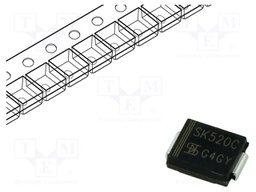 Diode: Schottky rectifying; SMD; 200V; 5A; SMC; reel,tape