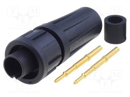 Connector: circular; Series: EN2; plug; male; soldering; for cable