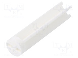 Spacer sleeve; LED; Øout: 6mm; ØLED: 5mm; L: 25.4mm; natural; UL94V-0