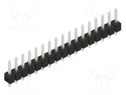Connector: pin strips; pin header; male; PIN: 17; 2.54mm; THT; 1x17