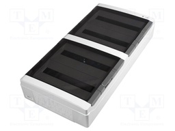 Enclosure: for modular components; IP65; light grey; ABS; 400V
