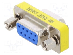 Transition: adapter; D-Sub 9pin female,both sides