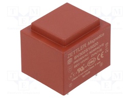 Transformer: encapsulated; 230VAC; 15V; Mounting: PCB
