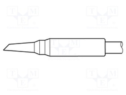 Tip; conical sloped; 0.6mm