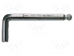 Wrench; Hex-Plus hexagon keys,spherical; HEX 3mm; steel; short