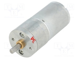 Motor: DC; with gearbox; HP; 6VDC; 6.5A; Shaft: D spring; 280rpm