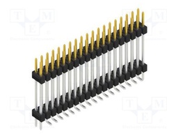 Connector: pin strips; pin header; male; PIN: 38; 2.54mm; SMT; 2x19
