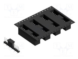 Connector: pin strips; pin header; male; PIN: 11; 2.54mm; SMT; 1x11