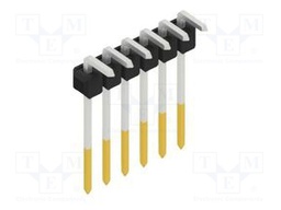 Connector: pin strips; pin header; male; PIN: 6; 2.54mm; THT; 1x6