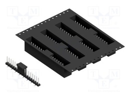Connector: pin strips; pin header; male; PIN: 17; 2.54mm; SMT; 1x17
