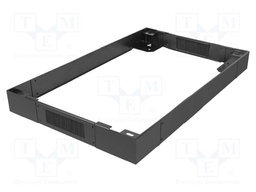 Cabinet socle; black; Standard: 19"; Y: 100mm; X: 1000mm; Z: 800mm