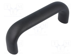 Handle; Mat: aluminium; black; H: 55mm; L: 145mm; W: 26mm