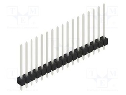 Connector: pin strips; pin header; male; PIN: 17; 2.54mm; THT; 1x17