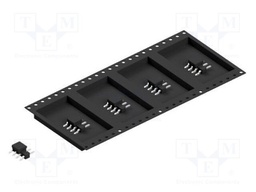 Connector: pin strips; pin header; male; PIN: 4; 2.54mm; SMT; 1x4