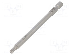 Screwdriver bit; Torx®,spherical; TX25; Overall len: 89mm