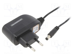 Power supply: switched-mode; volatage source; 5VDC; 1A; 5W; 73%