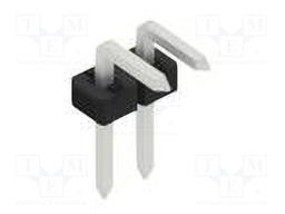 Connector: pin strips; pin header; male; PIN: 2; 2mm; THT; 1x2; 100V