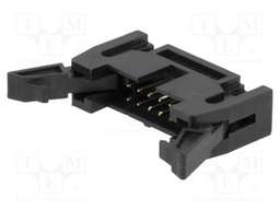 Socket; IDC; male; PIN: 10; straight; with ejector; THT; 2.54mm