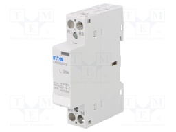 Contactor: 2-pole installation; NC x2; 12VAC; 20A; DIN; CR20
