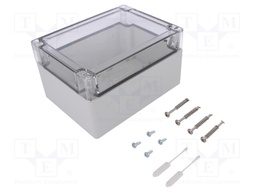 Enclosure: multipurpose; X: 122mm; Y: 162mm; Z: 90mm; TG ABS; ABS