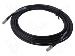 Cable; 7m; DIN plug,both sides; shielded; black; straight; 0÷40°C