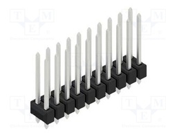 Connector: pin strips; pin header; male; PIN: 20; 2.54mm; THT; 2x10