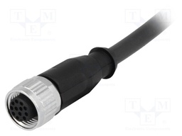 Plug; M12; PIN: 12; female; A code-DeviceNet / CANopen; 1m; cables
