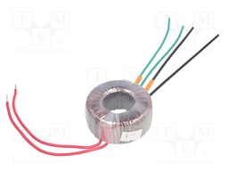 Transformer: toroidal; 35VA; 230VAC; 24V; 24V; 0.72A; 0.72A; 0.6kg