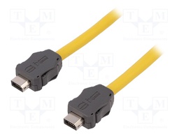 Cable: patch cord; ix Industrial plug x2; Cat: 6a; 0.5m; plug; plug