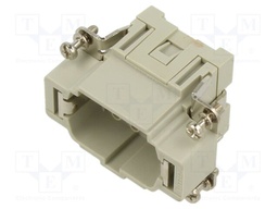 Connector: HDC; contact insert; male; CCE; PIN: 6; 6+PE; size 44.27