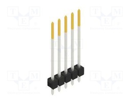 Connector: pin strips; pin header; male; PIN: 5; 2.54mm; THT; 1x5
