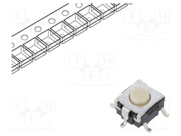 Microswitch TACT; SPST-NO; Pos: 2; 0.05A/24VDC; SMT; none; 1.57N