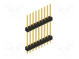 Connector: pin strips; pin header; male; PIN: 9; 2.54mm; THT; 1x9