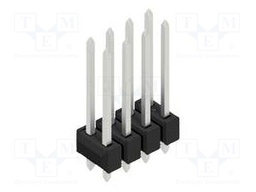 Connector: pin strips; pin header; male; PIN: 8; 2.54mm; THT; 2x4