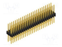 Connector: pin strips; pin header; male; PIN: 50; 1.27mm; THT; 2x25