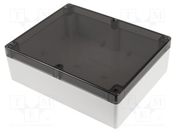 Enclosure: multipurpose; X: 240mm; Y: 300mm; Z: 95mm; 1554; grey; IP68