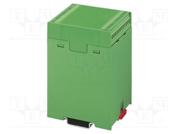 Enclosure base; green; UL94HB; EG 67,5; for DIN rail mounting