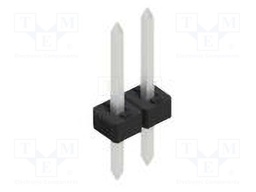 Connector: pin strips; pin header; male; PIN: 2; 2mm; THT; 1x2; 100V