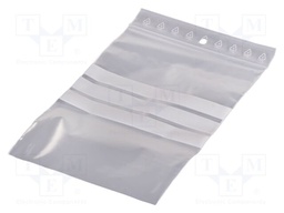 Self-seal bag; L: 180mm; Width: 120mm; Thick: 50um; polyetylene