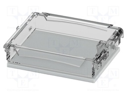 Cover; tiltable; grey; UL94V-0; BC 35,6; polycarbonate; X: 35.6mm