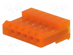 Plug; wire-board; female; MTA-156; 3.96mm; PIN: 6; IDC; for cable