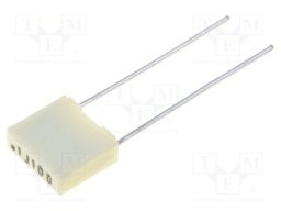 Capacitor: polyester; 100nF; 63VAC; 100VDC; Pitch: 5mm; ±5%