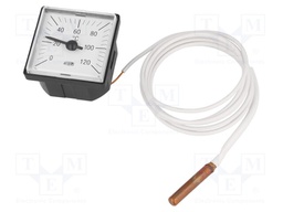 Sensor: thermometer with capillary; Body dim: Ø52x22mm; max.60°C
