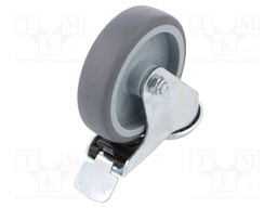Transport wheel; Ø: 100mm; W: 27mm; H: 134mm; torsional with lock