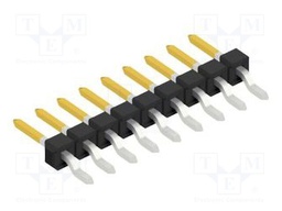 Connector: pin strips; pin header; male; PIN: 9; 2.54mm; SMT; 1x9