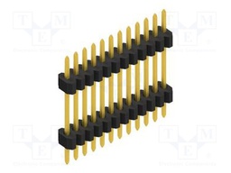 Connector: pin strips; pin header; male; PIN: 12; 1.27mm; THT; 1x12