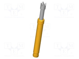 Test needle; Operational spring compression: 4mm; 5A; Ø: 2.3mm