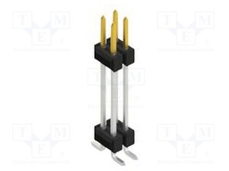Connector: pin strips; pin header; male; PIN: 4; 2.54mm; SMT; 2x2