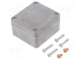 Enclosure: multipurpose; X: 58mm; Y: 64mm; Z: 34mm; 68; aluminium